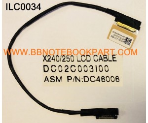 Lenovo IBM  LCD Cable สายแพรจอ ThinkPad X230 X230S X240 X240S X250       DC02C003I00  